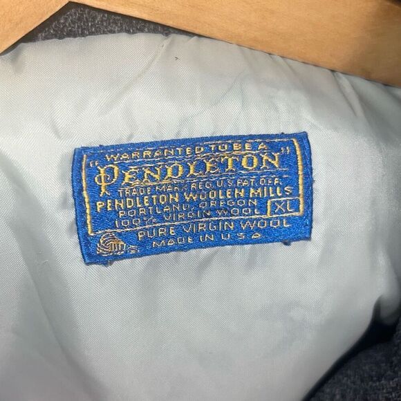 ✨VTG Pendleton Jacket Mens Sz XL Wool Gray Button Up Winter✨ - Picture 6 of 9